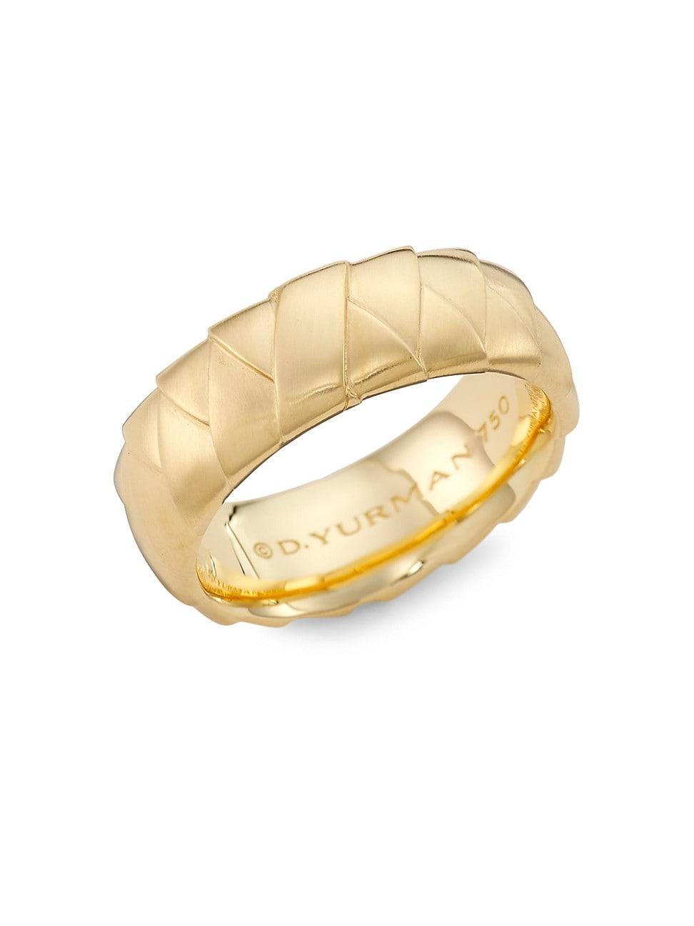 Mens 18K Yellow Gold Wrap Band Ring Product Image