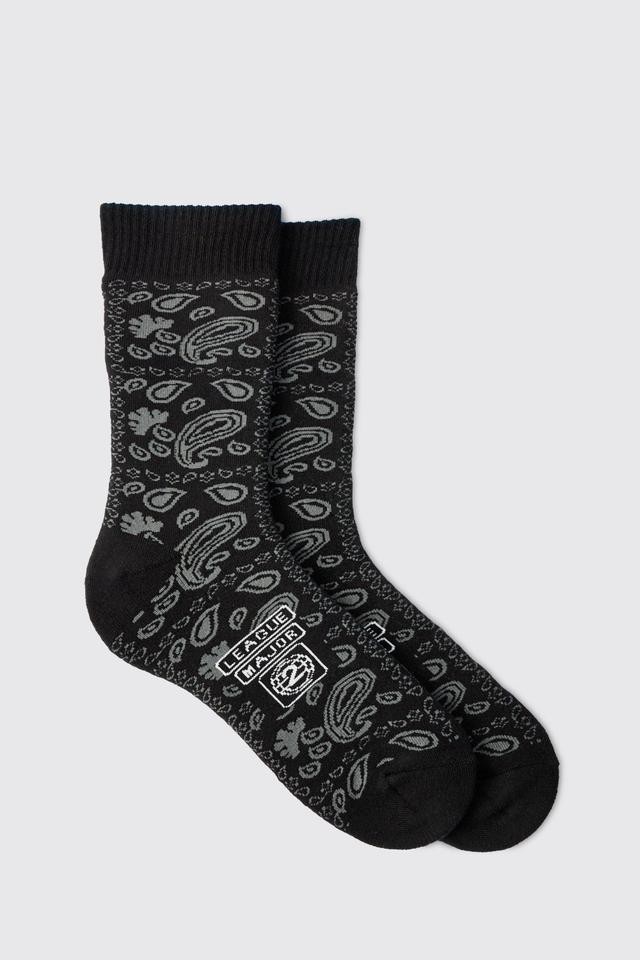 Major League Logo Sports Socks | boohooMAN USA Product Image