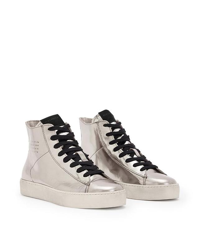 AllSaints Tana Metallic Leather High Top Sneaker Product Image