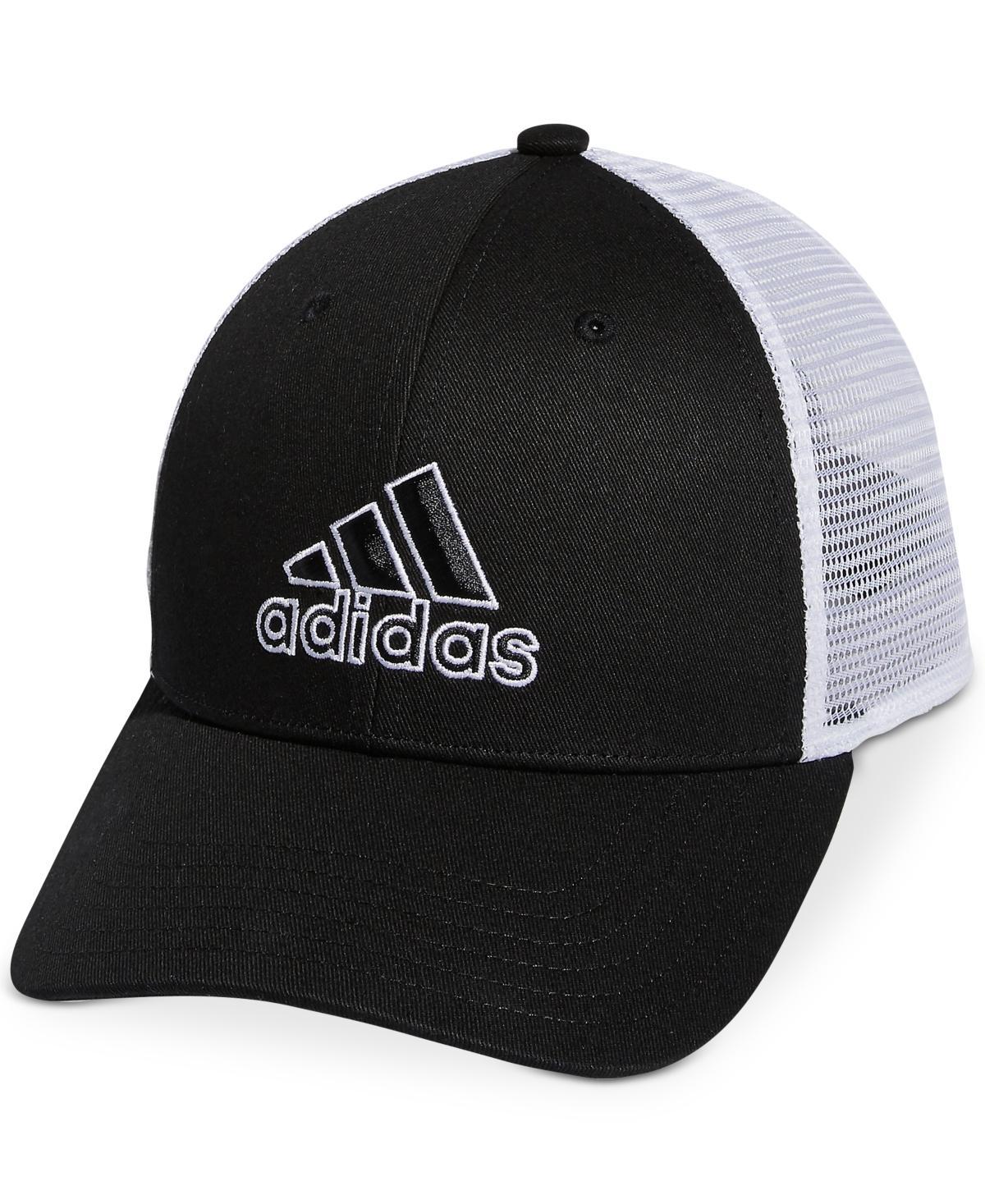 adidas Mens Structured Mesh Snapback Hat - White Product Image