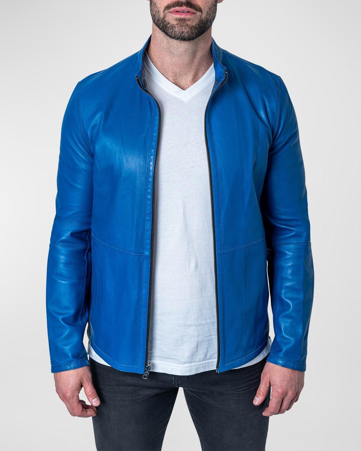 Mens Leather Lab Jacket Product Image