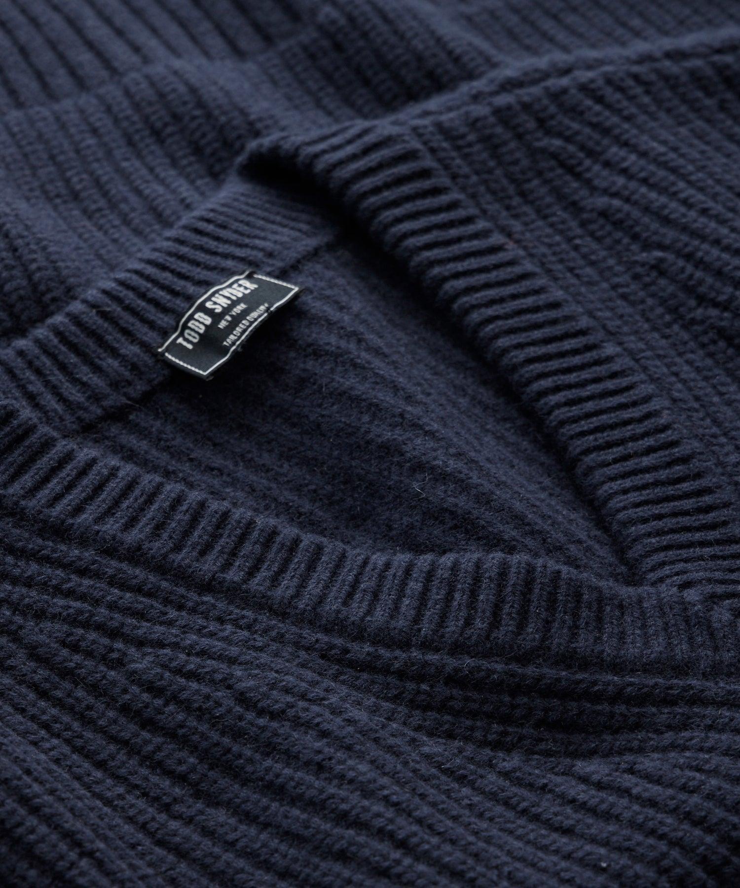 Ribbed Cashmere V-Neck Product Image