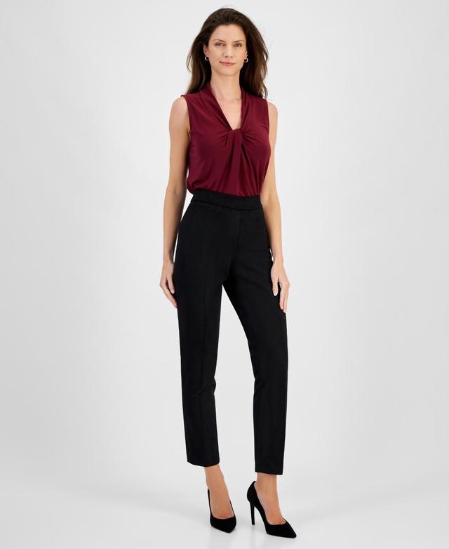 Kasper Womens Pull-On Straight-Leg Pants Product Image