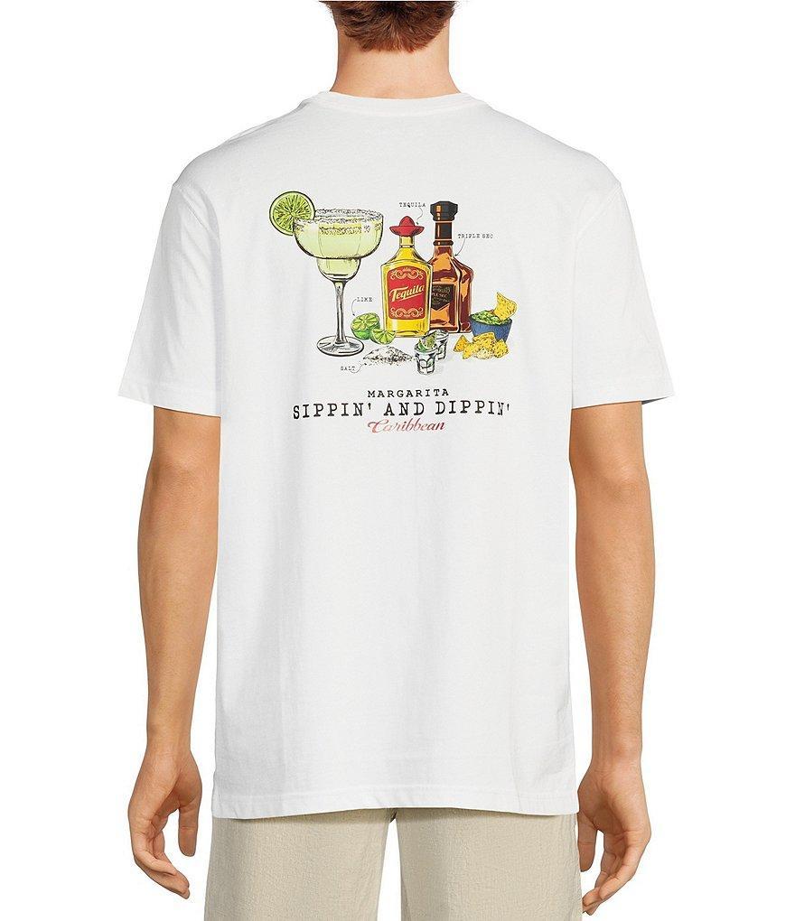 Caribbean Big & Tall Sippin N Dippin Short Sleeve Graphic T-Shirt Product Image