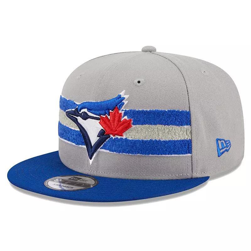 Mens New Era Gray Toronto Blue Jays Band 9FIFTY Snapback Hat - Gray Product Image