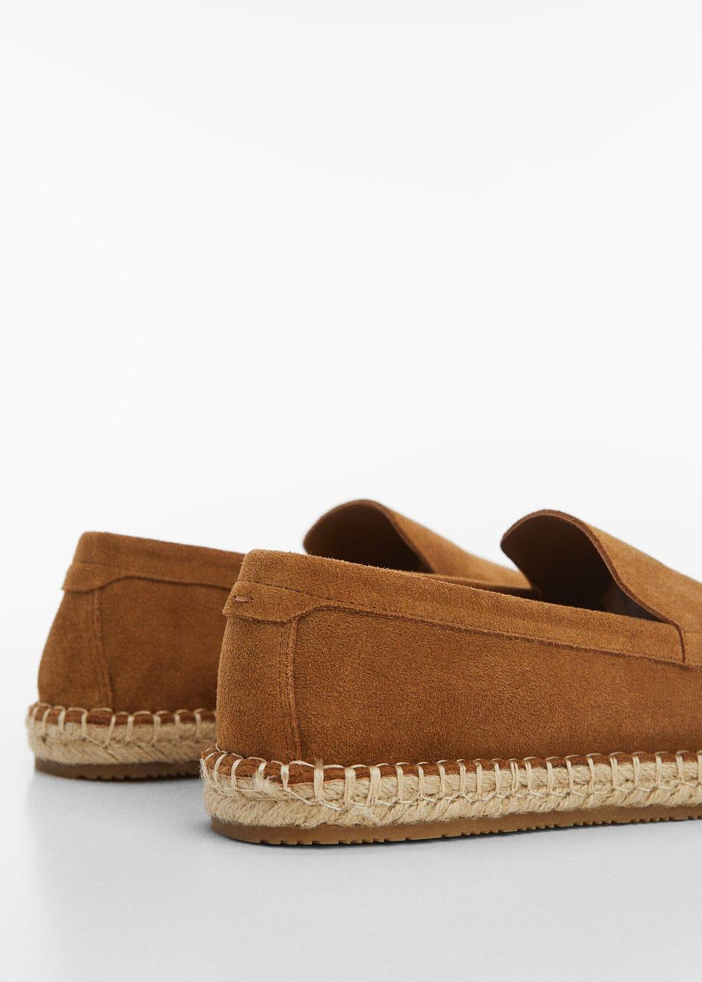 MANGO MAN - Jute suede leather espadrille khakiMen Product Image