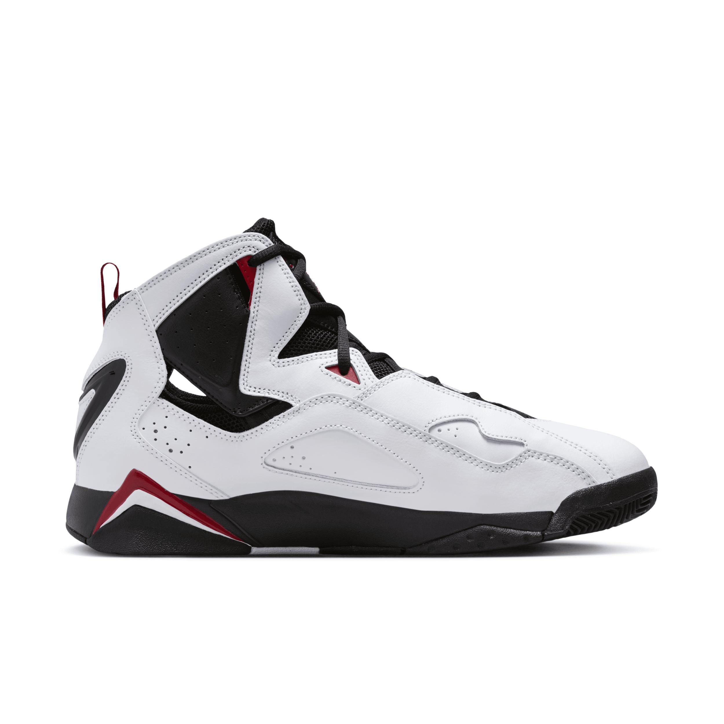 Jordan Mens Jordan True Flight - Mens Basketball Shoes White/Black Product Image