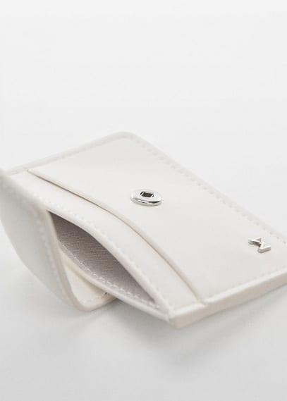 MANGO - Card holder with flap and logo - One size - Women Product Image