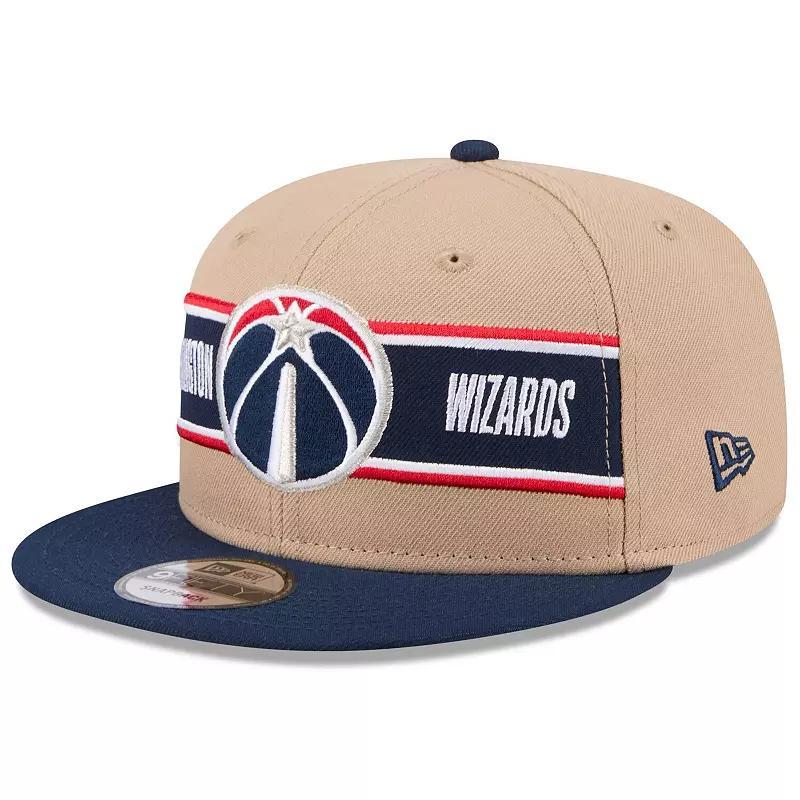 Mens New Era Tan/Navy Washington Wizards 2024 NBA Draft 9FIFTY Snapback Hat Product Image