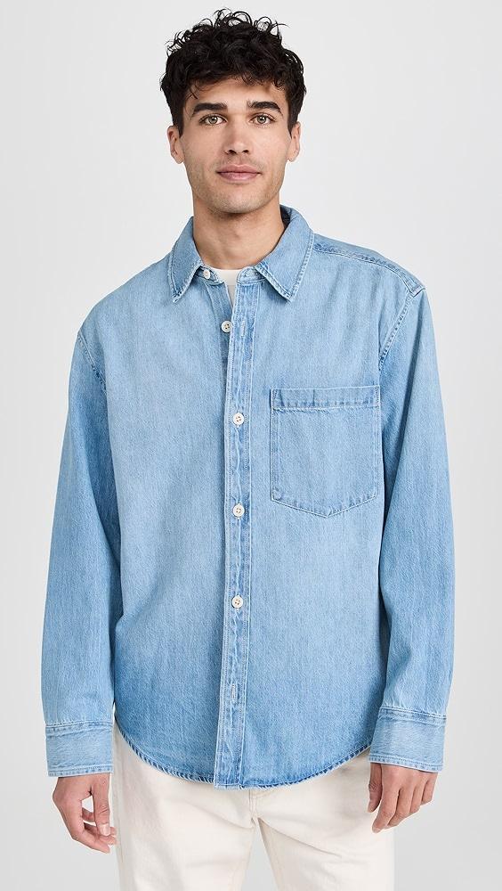 Madewell Denim Easy Long-Sleeve Shirt in Carlsbad Wash | Shopbop Product Image