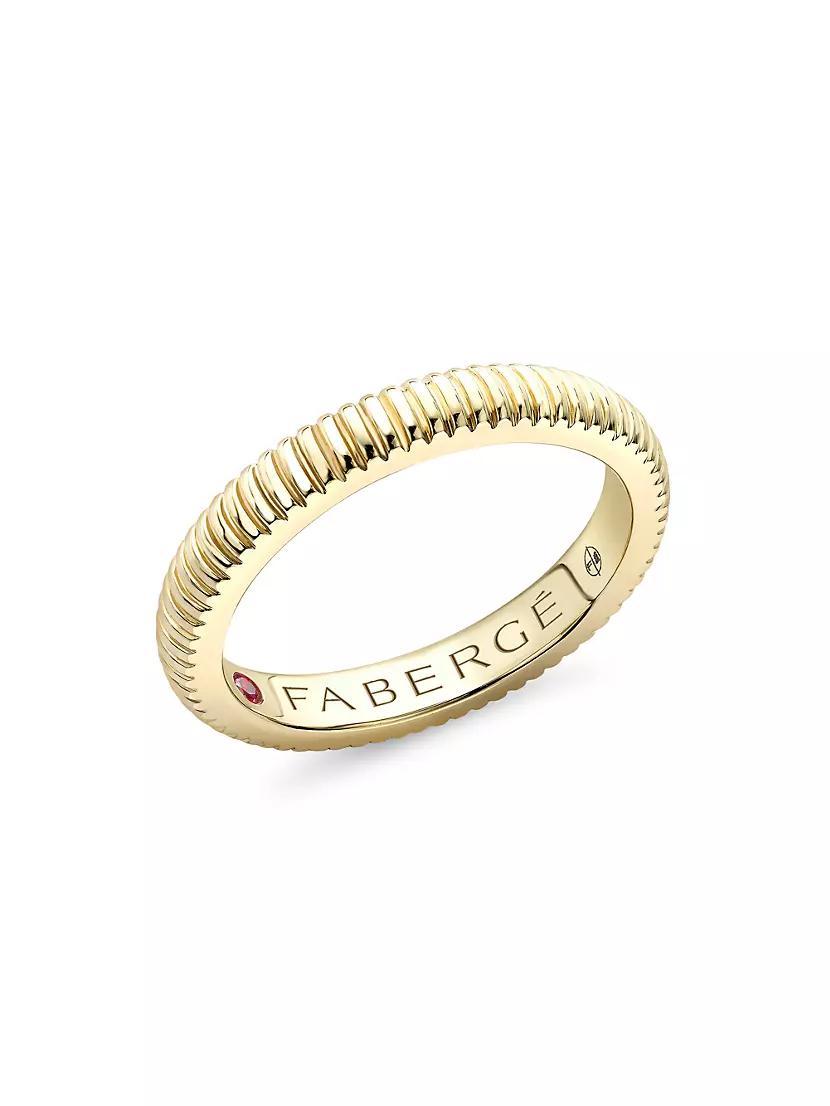 Colours of Love Yellow Gold Fluted Ring Product Image