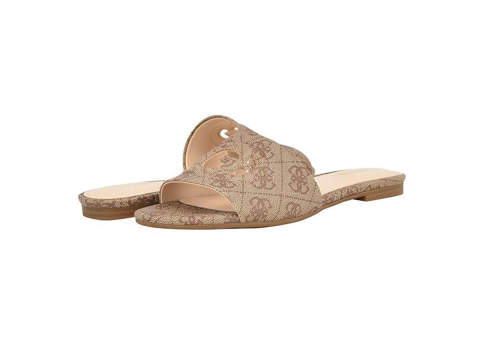 GUESS Tashia (Medium Brown Logo) Women's Sandals Product Image