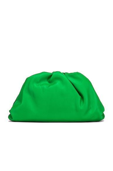 BOTTEGA VENETA The Pouch Clutch Bag In Green Product Image