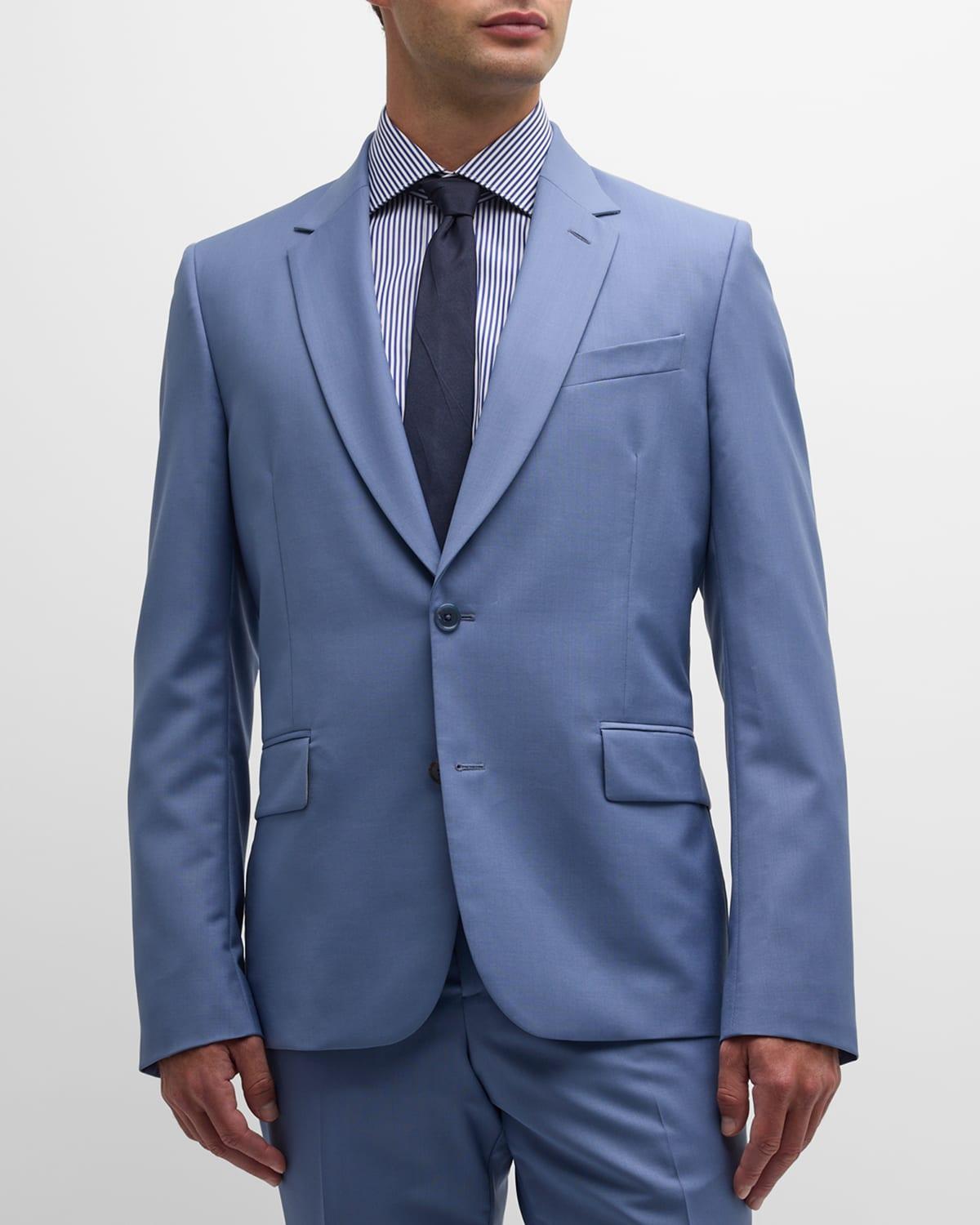 Mens Wool-Mohair Two-Button Suit Product Image