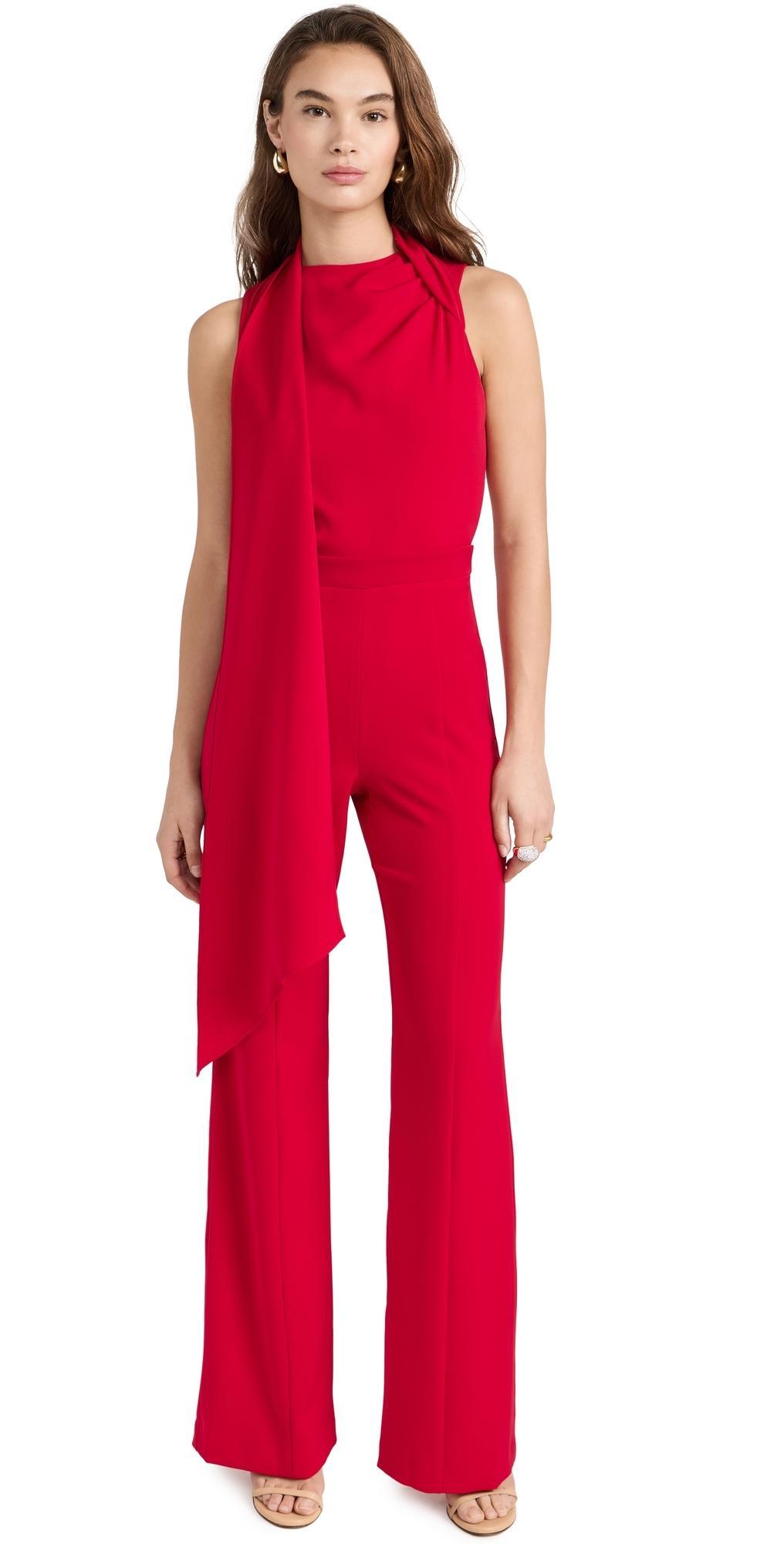 Womens Enola Scarf Sleeveless Jumpsuit Product Image