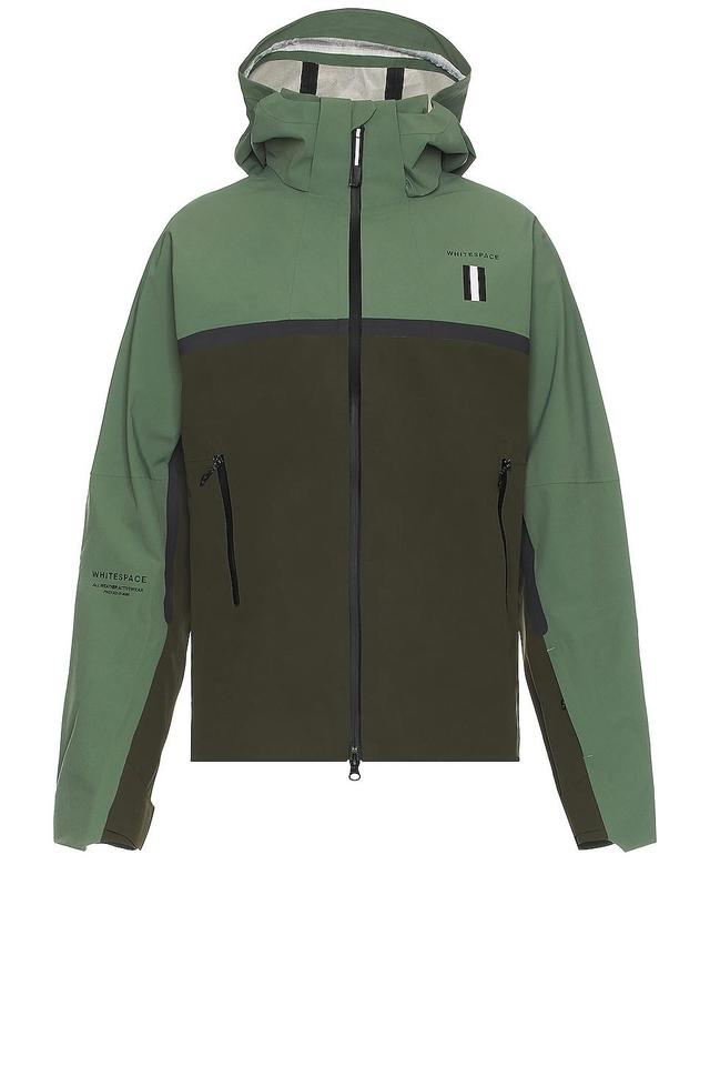 Whitespace 3l Performance Jacket Green. (also in XL/1X). Product Image