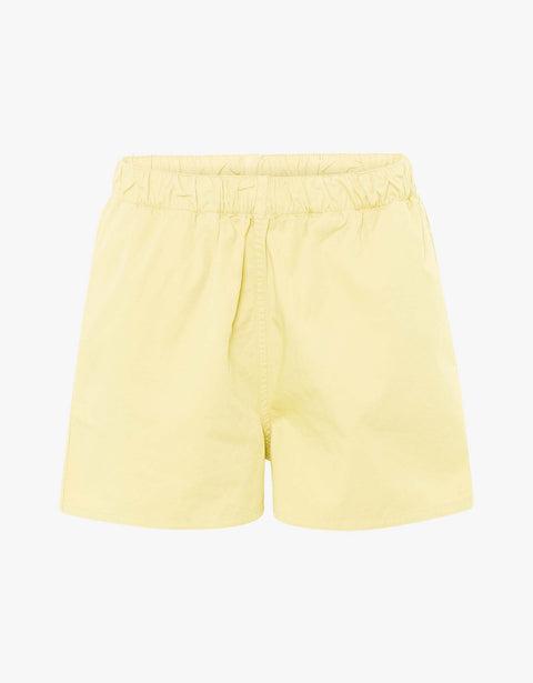 Women Organic Twill Shorts - Soft Yellow Product Image