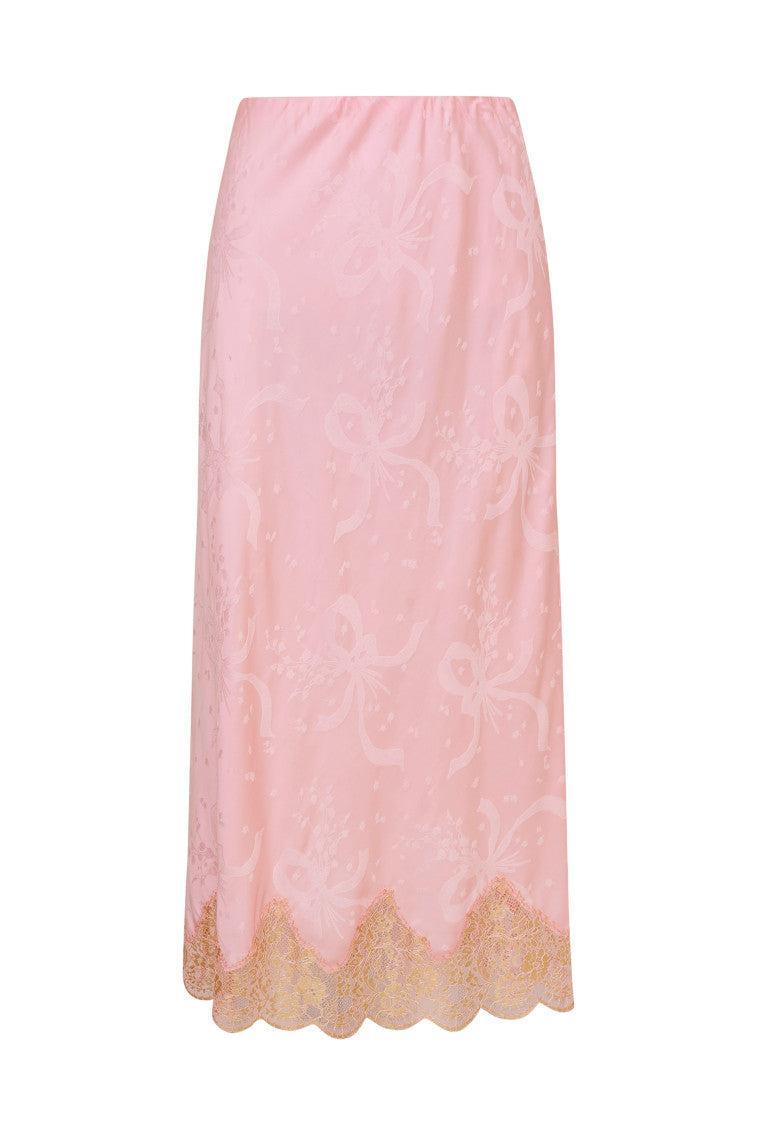 Malina Silk-Blend Jacquard Maxi Skirt Product Image