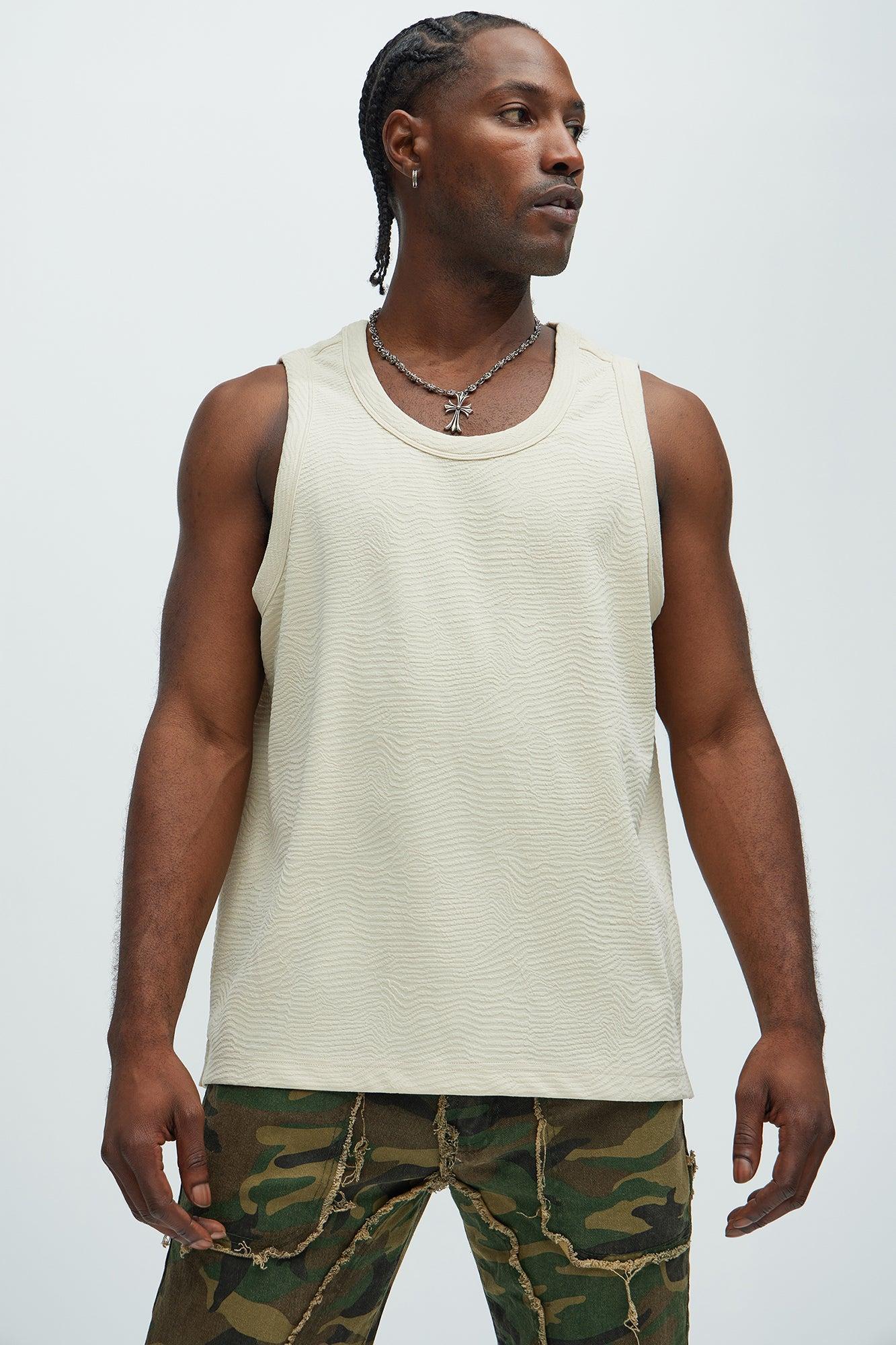 Mika Textured Tank - Oatmeal Product Image