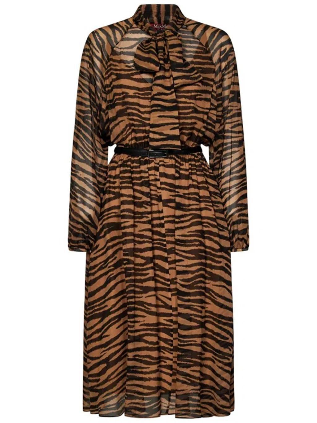 MAX MARA Leopard Print Long In Black Product Image