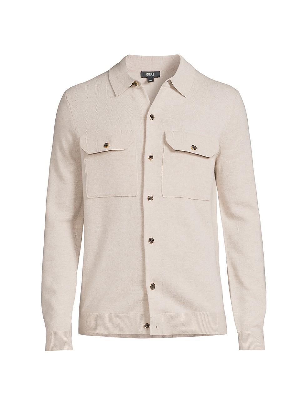 Mens Pisa Shirt-Style Cardigan Product Image