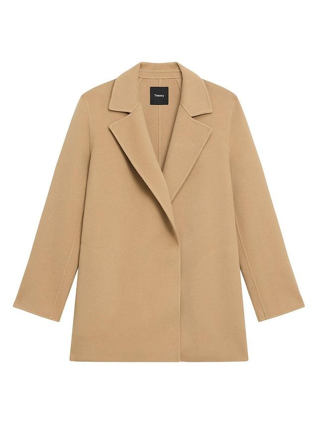 Womens Wool-Cashmere Open-Front Blazer Product Image