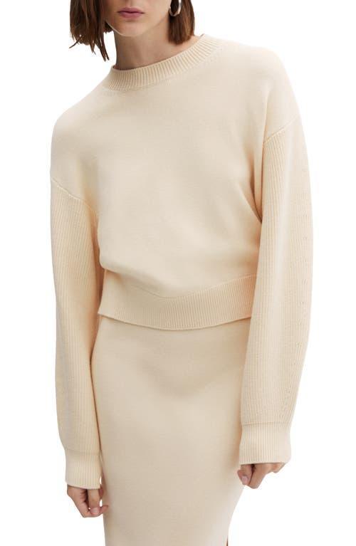 Mango Womens Round-Neck Knitted Sweater Product Image