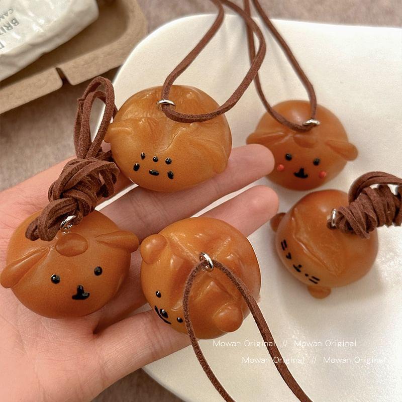 Animal Resin Pendant Cord Necklace (Various Designs) Product Image