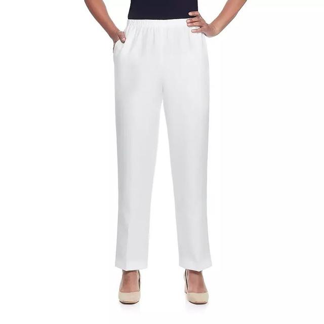 Womens Alfred Dunner Pull-On Straight-Leg Pants Product Image