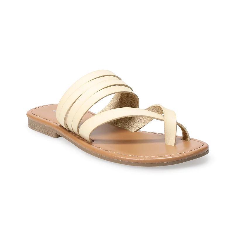 Sonoma Goods For Life Cressida Womens Thong Sandals Ivory Product Image