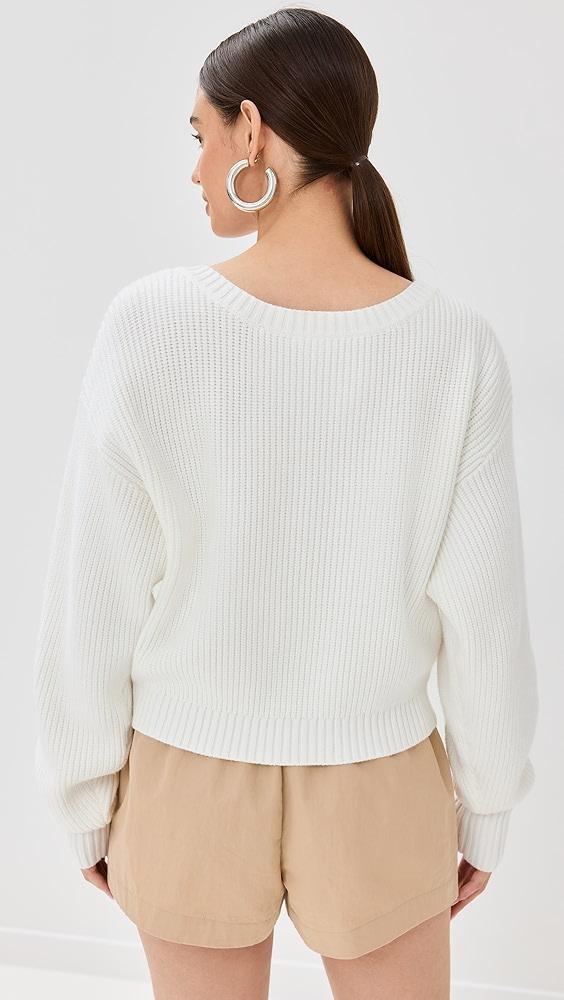 Good American Cozy Deep V Sweater | Shopbop Product Image