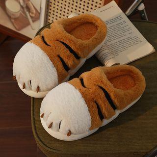 Tiger Paw Chenille Fleece-Lined Home Slippers Product Image