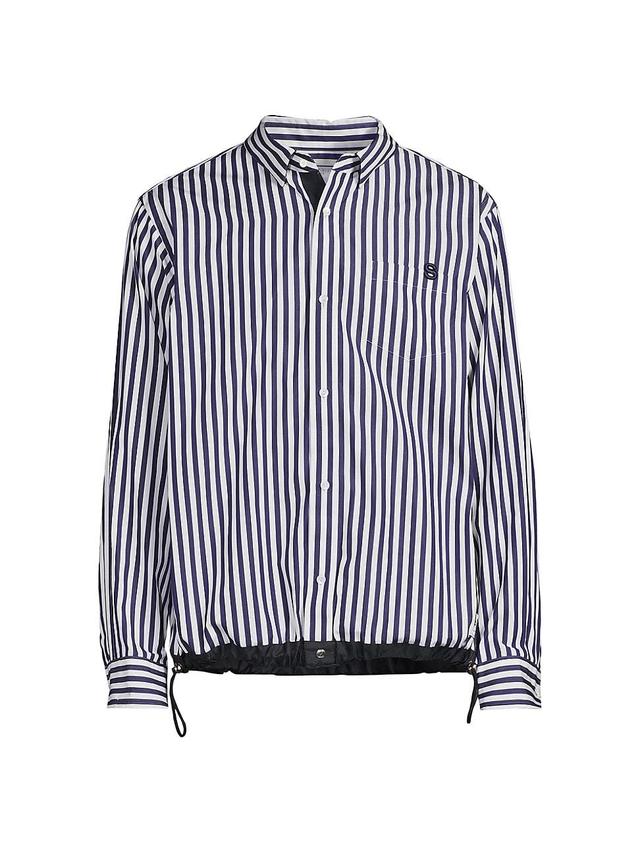 Mens Thomas Mason Striped Cotton Poplin Shirt Product Image