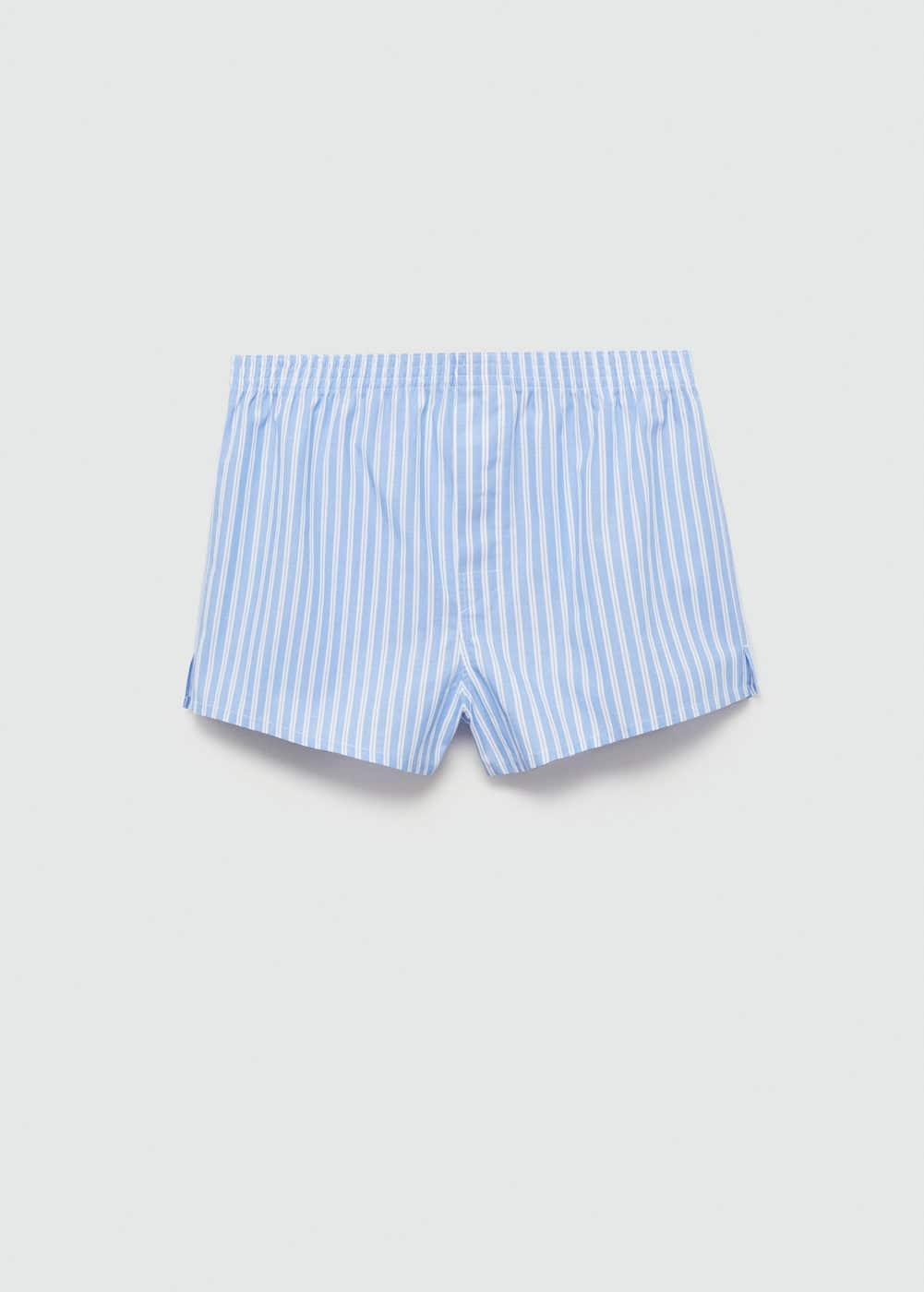 Striped printed cotton briefs - Men | MANGO USA Product Image