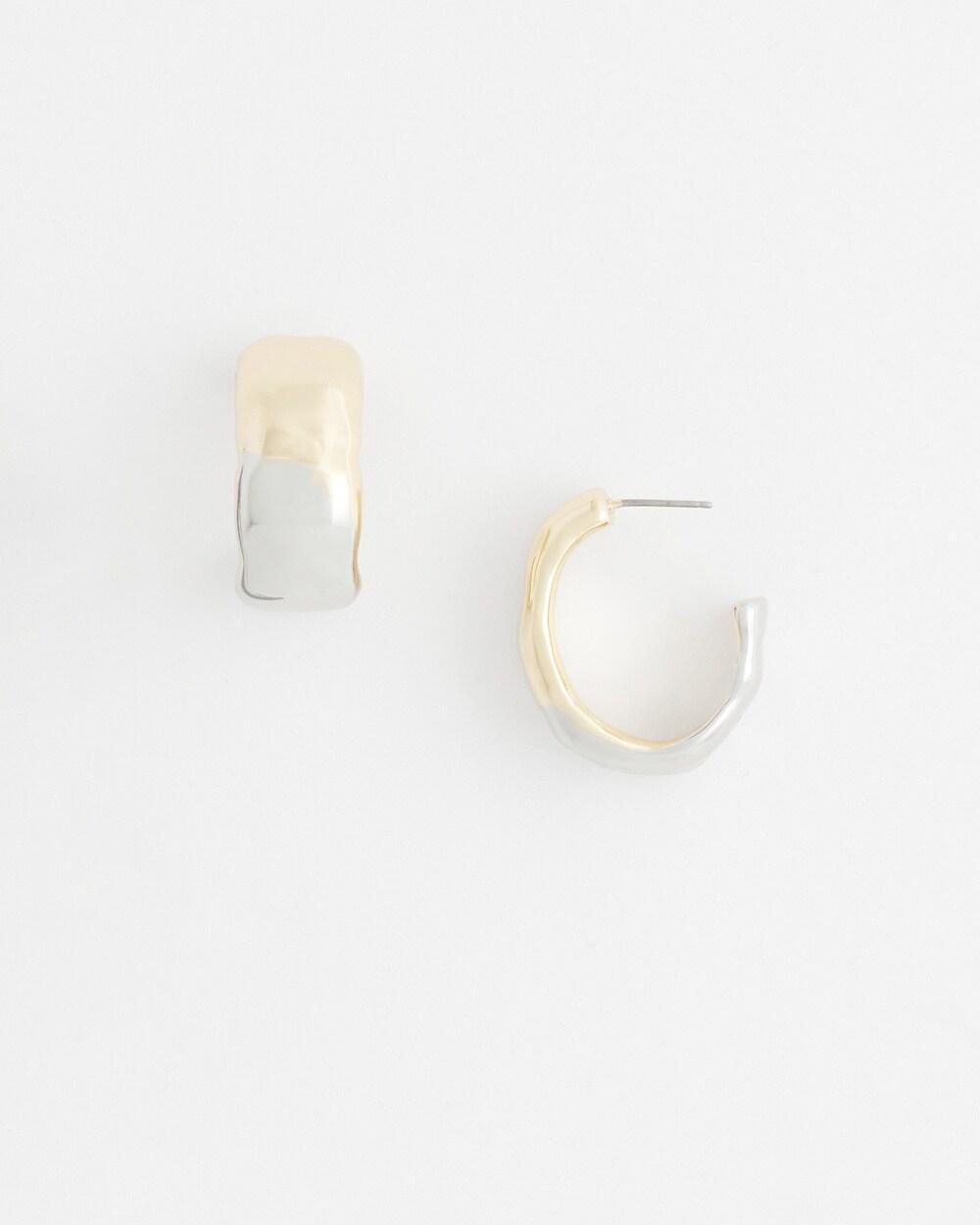 Mixed Metal Hoop Earring   Chico's - Mixed Metals - Women Product Image