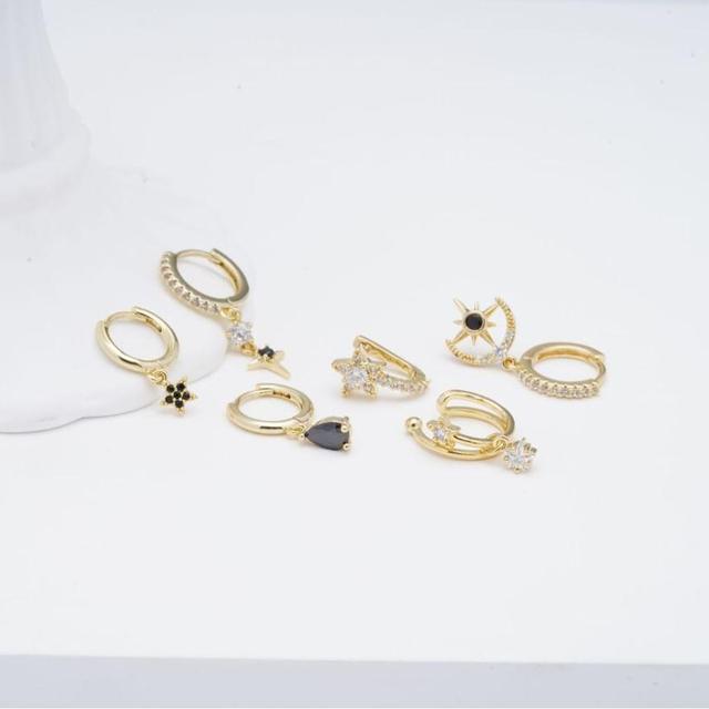 CZ Huggie Earring Product Image