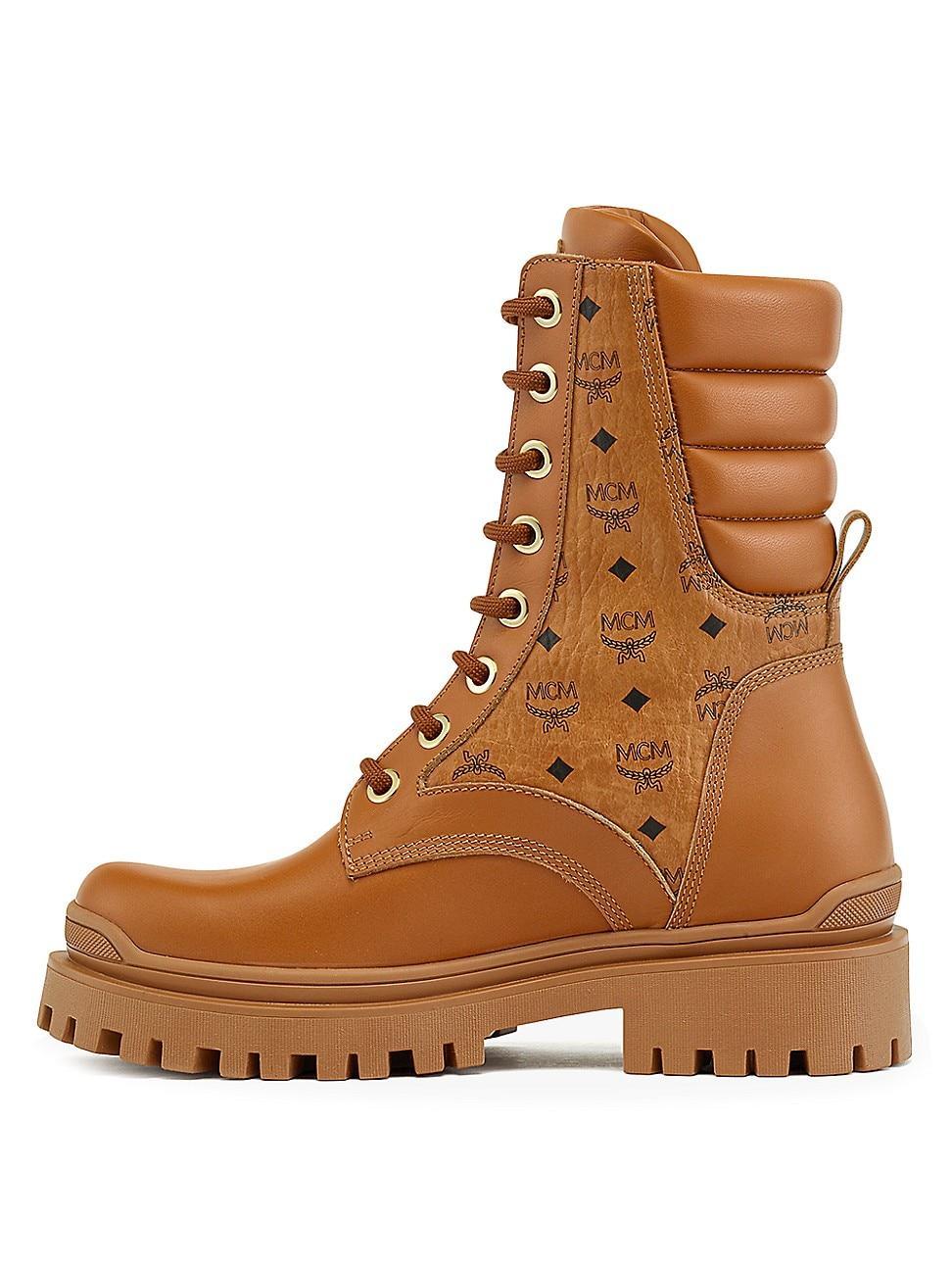 MCM Visetos Monogram Combat Boot Product Image