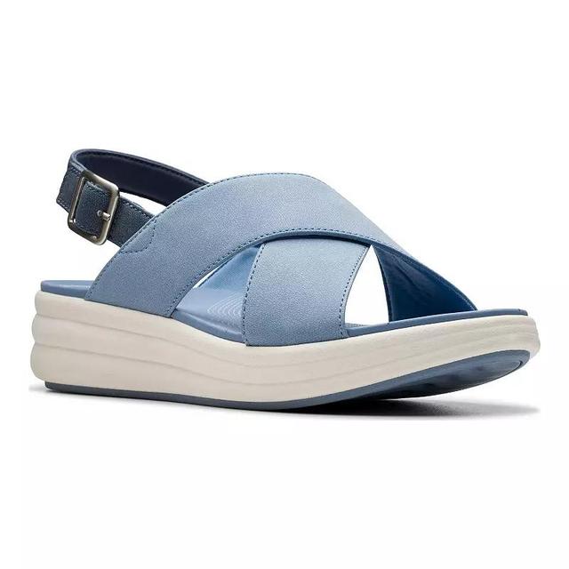 Clarks Cloudsteppers Drift Sun Womens Sandals Blue Product Image