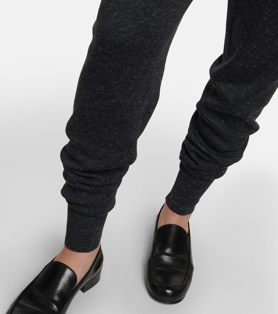 THE ROW Cashmere-blend Track Pants In Grey Product Image