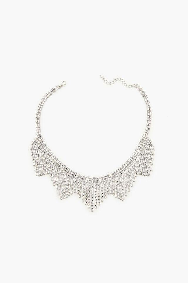 Rhinestone Chevron Necklace | Forever 21 Product Image