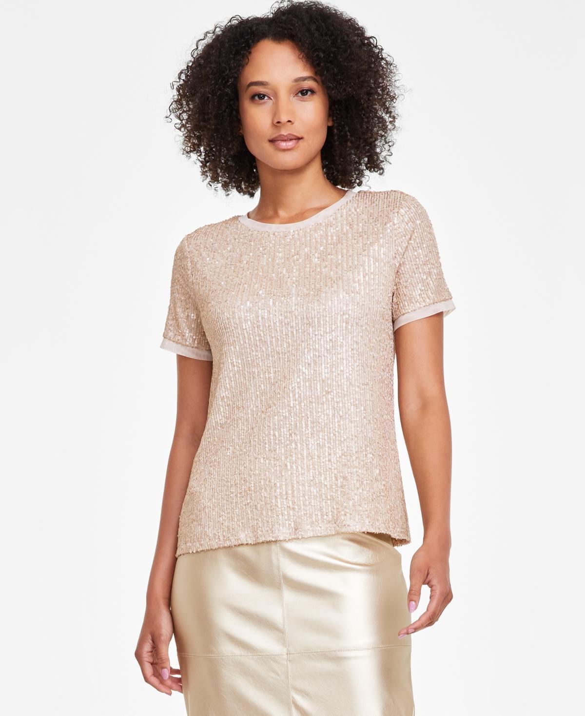 Women's Sequined T-Shirt Product Image