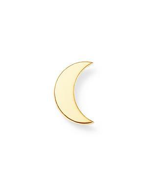 Womens Itty Bitty Symbols 14K Yellow Gold Crescent Moon Stud Earring Product Image