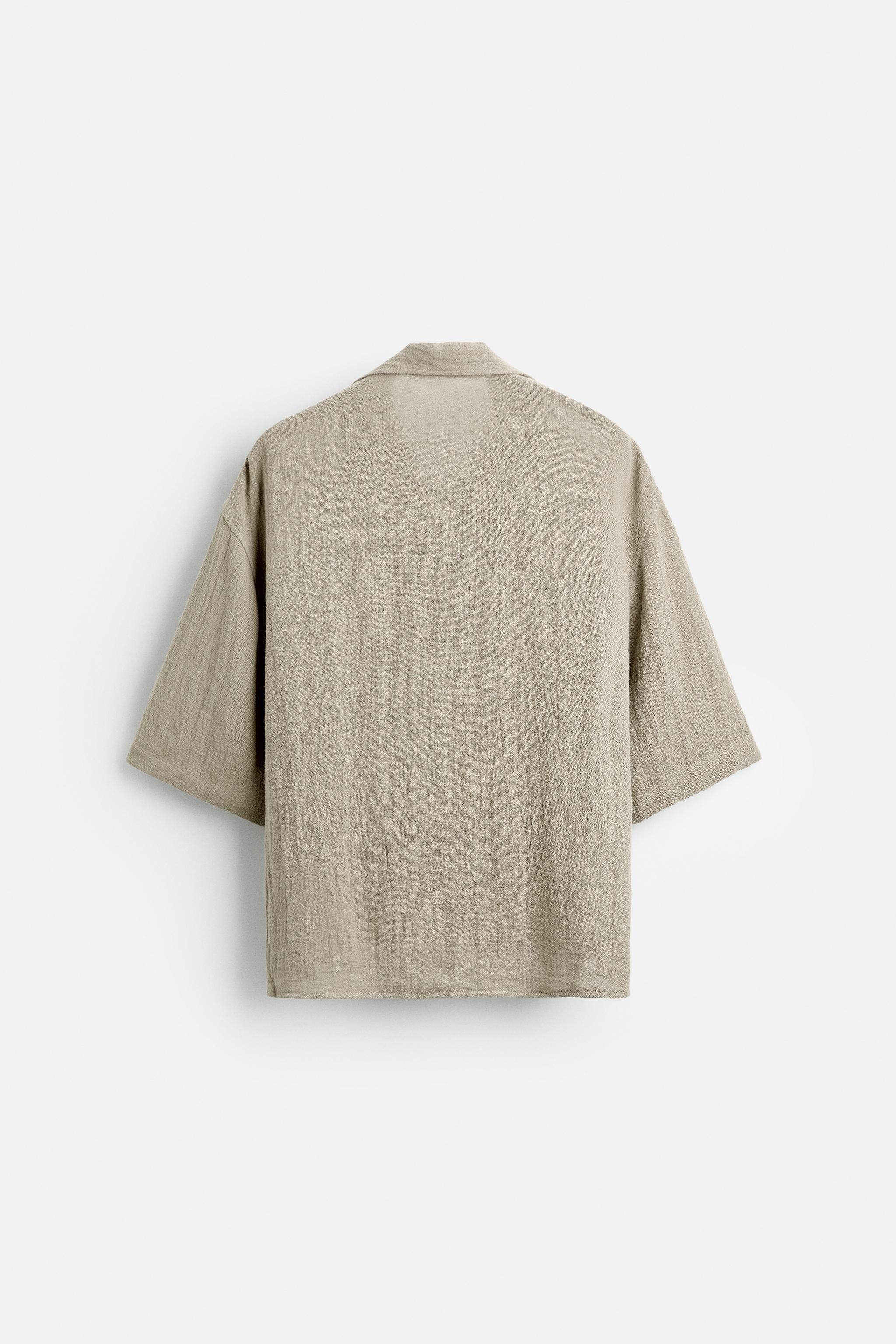 100% LINEN OVERSIZED FIT SHIRT Product Image