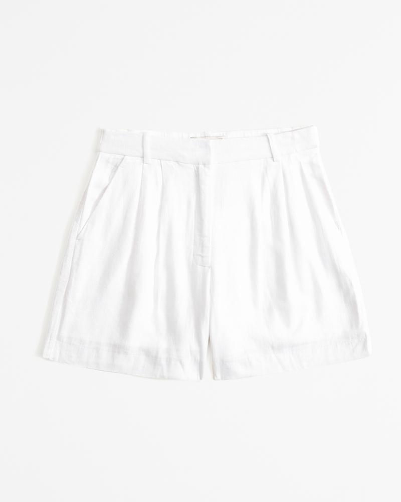 A&F Sloane Tailored Linen-Blend Short product image