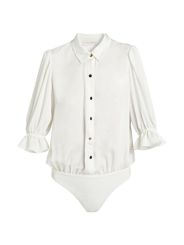 Womens Dina Button-Front Bodysuit Product Image