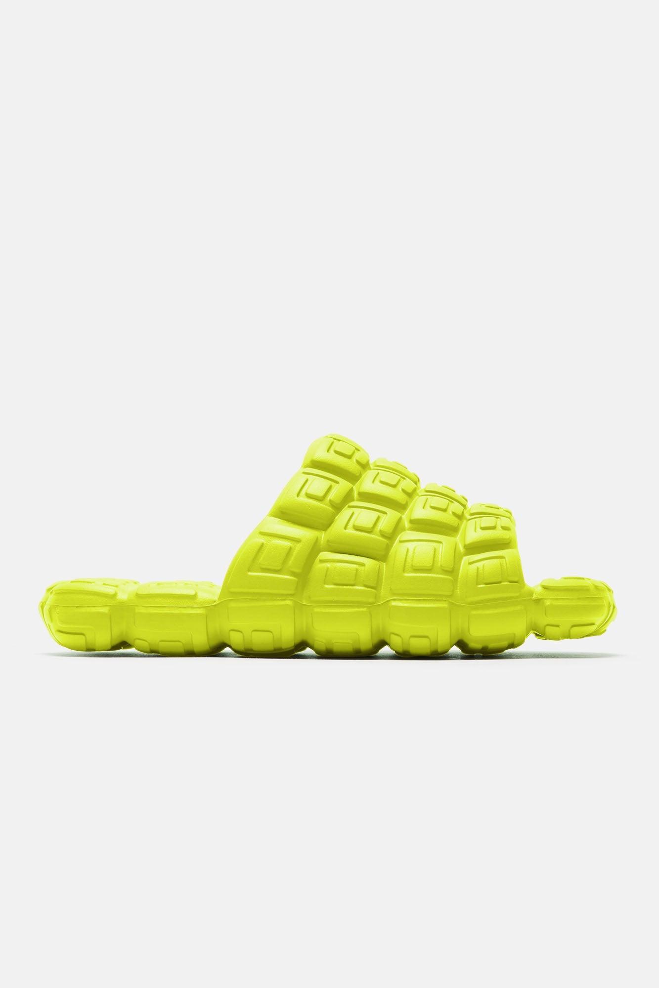 Honest Opinion Casual Slides - Lime Product Image