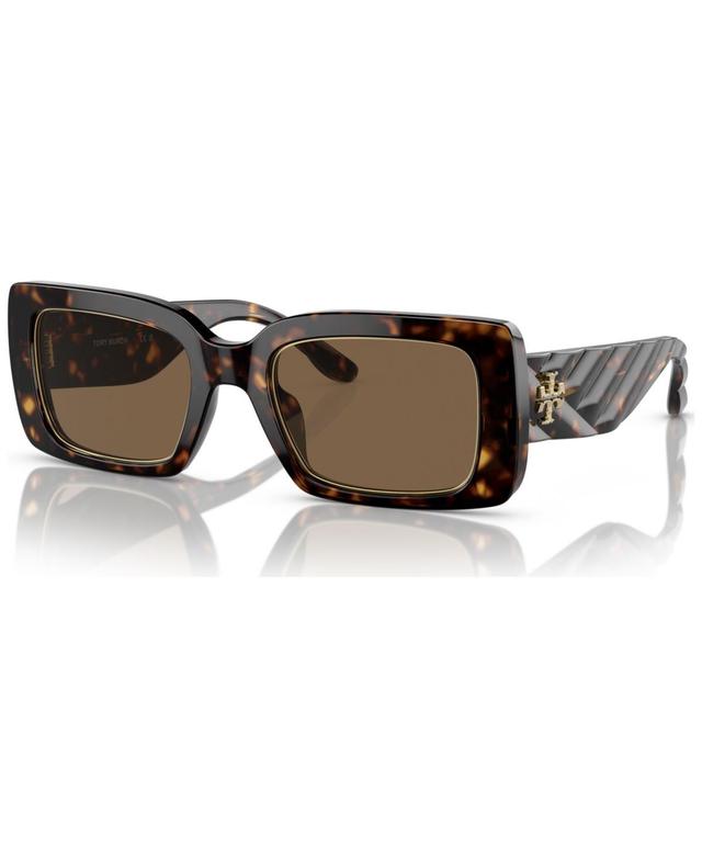 Tory Burch 51mm Rectangular Sunglasses Product Image