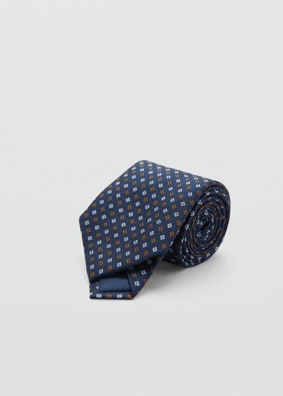 MANGO MAN - 100% mulberry silk printed tie - One size - Men Product Image