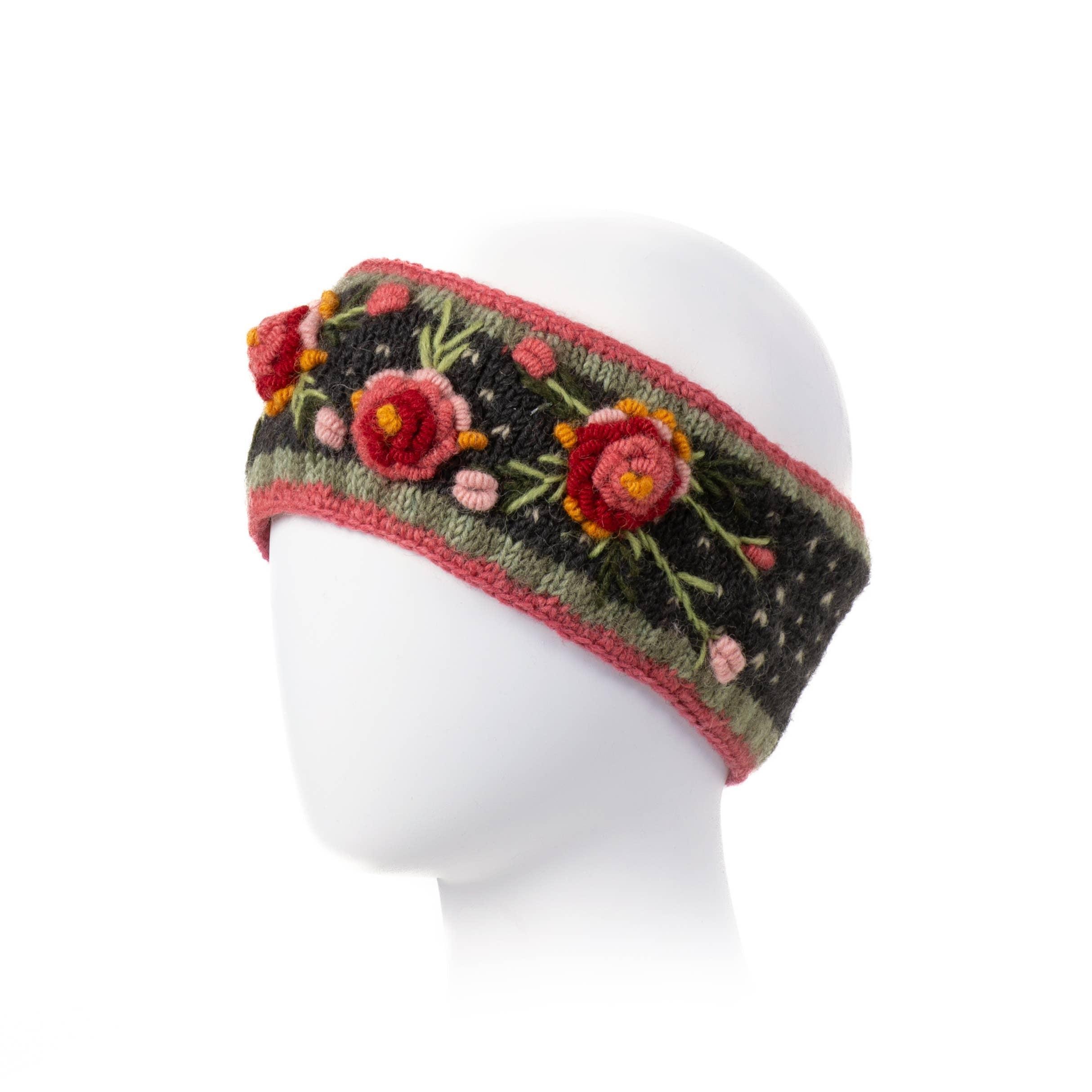 Aubrey  - women's wool knit headband: Petal Product Image