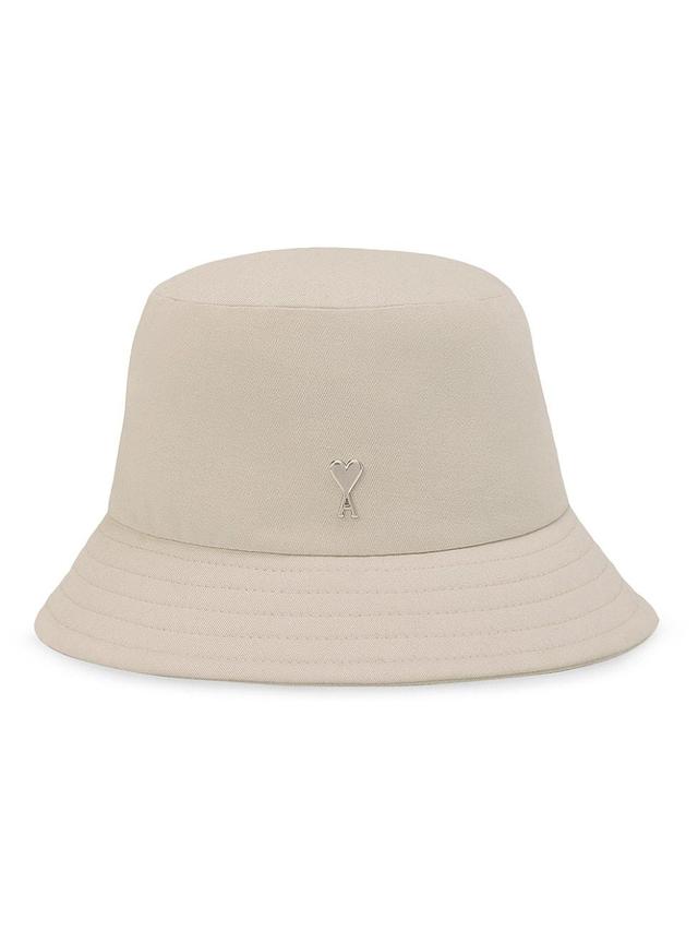 Mens AMI Leather Bucket Hat Product Image